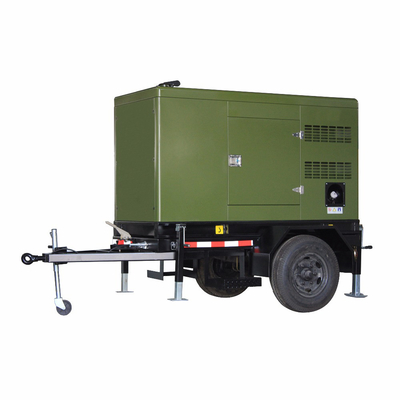 मोबाइल स्टेशन 460KW 575KVA कमिंस इंजन के साथ ट्रेलर प्रकार डीजल जनरेटर KTAA19-G6